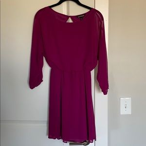 Express Magenta party dress size XS